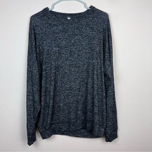 Athleta Heather Grey Oversized Long Sleeve Top